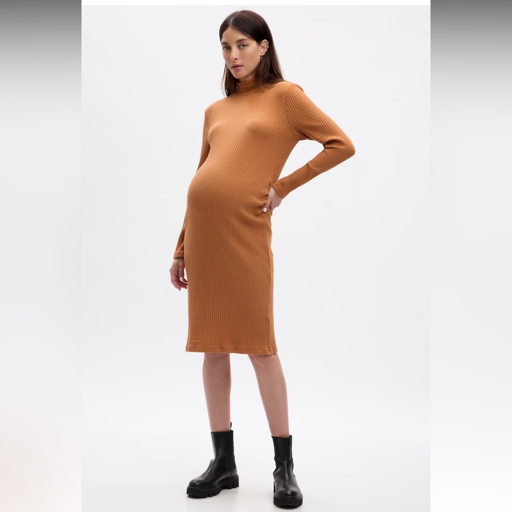 GAP Maternity Rib Midi Sweater Dress size medium